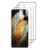 Stuff Certified® 3-Pack Samsung Galaxy S21 Protecteur d'écran Full Cover Film de verre trempé 9D Lunettes en verre trempé