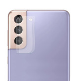 Stuff Certified® Paquete de 2 fundas para lentes de cámara de vidrio templado para Samsung Galaxy S21 - Funda protectora a prueba de golpes