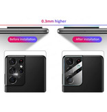 Stuff Certified® 2-Pack Samsung Galaxy S21 Tempered Glass Camera Lens Cover - Shockproof Case Protection