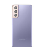 Stuff Certified® Paquete de 3 fundas para lentes de cámara de vidrio templado para Samsung Galaxy S21 - Funda protectora a prueba de golpes