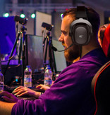 HAVIT Bezprzewodowe słuchawki do gier z mikrofonem dookólnym - do PS4 / PS5 - Słuchawki do zestawu słuchawkowego z mikrofonem czarne