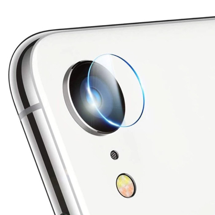 Paquete de 3 fundas para lentes de cámara de vidrio templado para iPhone 8 - Funda protectora a prueba de golpes