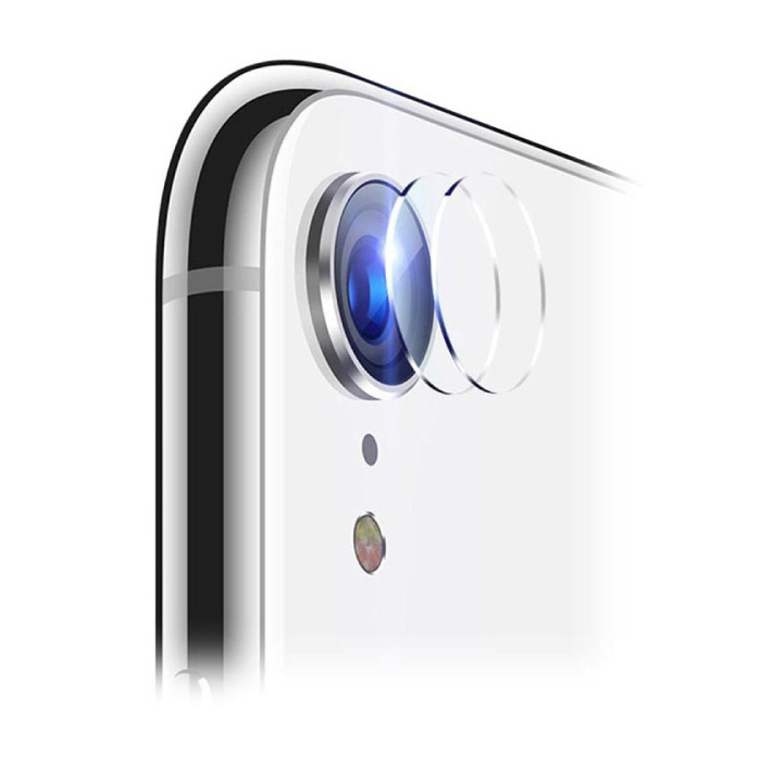 Paquete de 3 fundas para lentes de cámara de vidrio templado para iPhone XR - Funda protectora a prueba de golpes