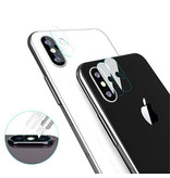 Stuff Certified® 3er-Pack iPhone X Kameraobjektivabdeckung aus gehärtetem Glas - stoßfester Gehäuseschutz