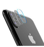 Stuff Certified® Confezione da 3 copriobiettivo in vetro temperato per fotocamera per iPhone XS Max - Custodia antiurto