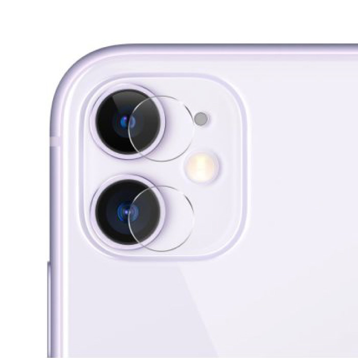 Confezione da 3 copriobiettivo per fotocamera in vetro temperato per iPhone 11 - Protezione custodia antiurto