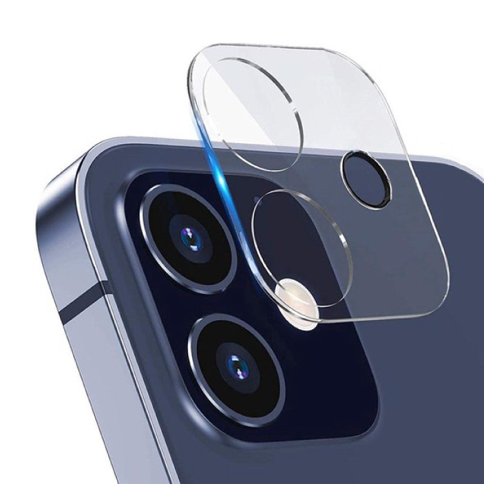 Confezione da 3 copriobiettivo per fotocamera in vetro temperato per iPhone 12 - Protezione custodia antiurto