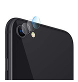 Stuff Certified® Confezione da 3 copriobiettivo per fotocamera in vetro temperato per iPhone SE (2020) - Custodia antiurto