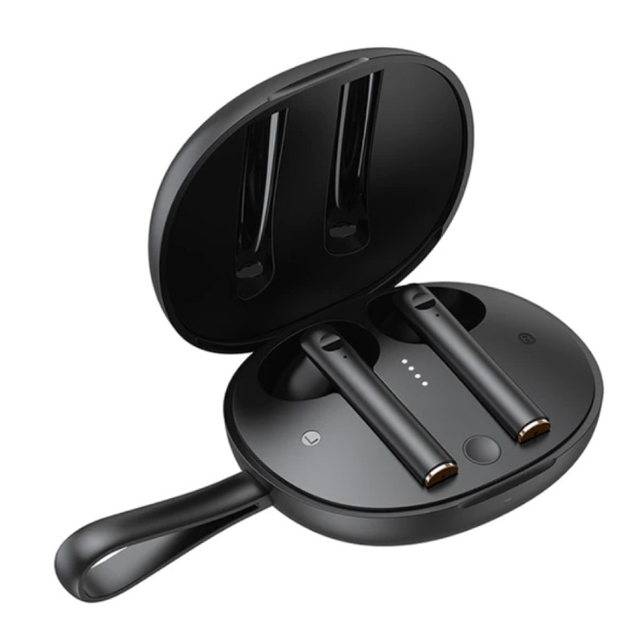Baseus W05 Wireless-Kopfhörer - Qi Wireless-Aufladung - True Touch Control TWS Bluetooth 5.0-Ohrhörer Ohrhörer Ohrhörer Schwarz