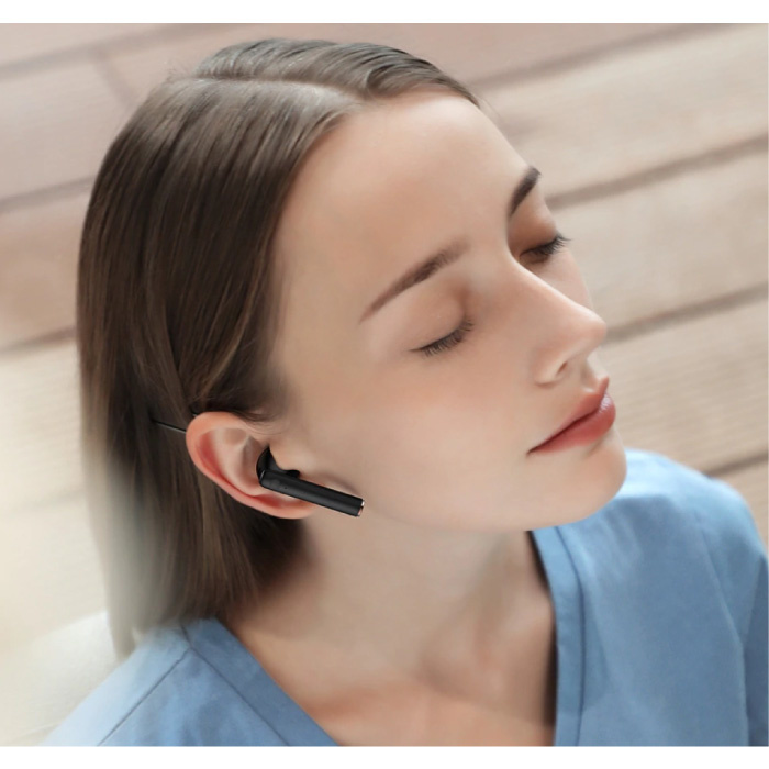 Baseus Auriculares inalámbricos Encok W05 - Carga inalámbrica Qi - True Touch Control TWS Bluetooth 5.0 Auriculares Auriculares Auriculares Negro