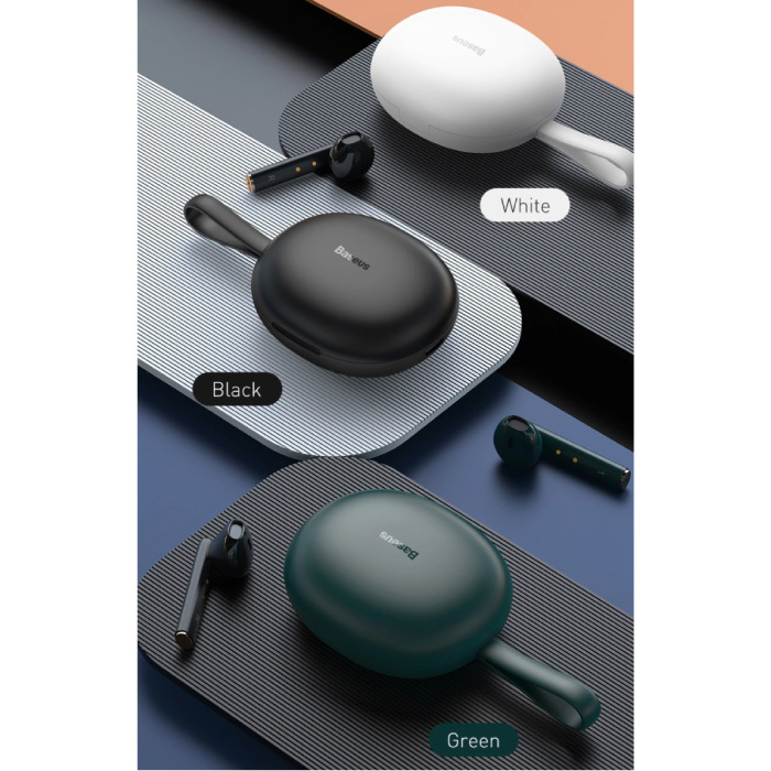 Baseus Encok W05 Wireless-Ohrhörer - Qi Wireless-Aufladung - True Touch Control TWS Bluetooth 5.0-Ohrhörer Ohrhörer Ohrhörer Schwarz