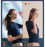 Baseus Słuchawki bezprzewodowe W05 - Bezprzewodowe ładowanie Qi - Sterowanie True Touch TWS Słuchawki Bluetooth 5.0 Słuchawki douszne Białe