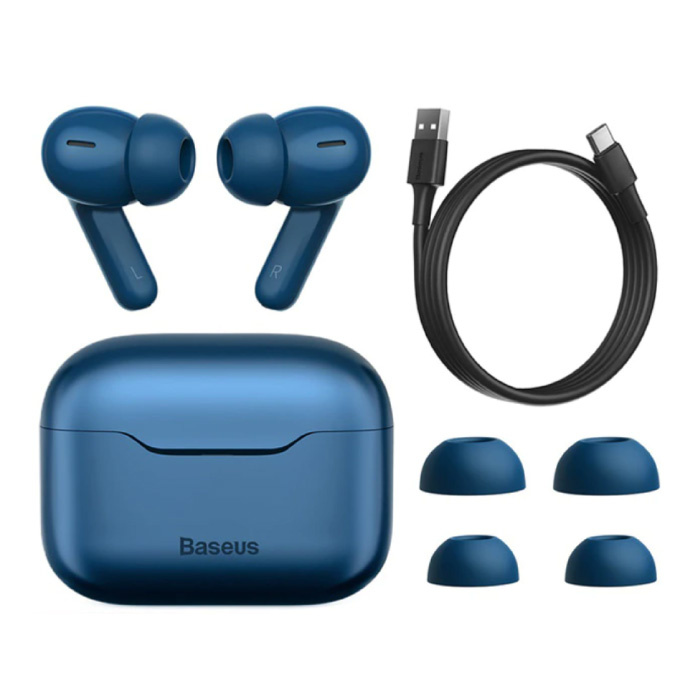 Auriculares inalámbricos S1 - ANC True Touch Control TWS Bluetooth 5.0 Auriculares Auriculares Auriculares Azul