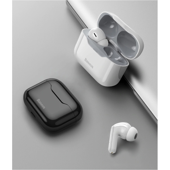 Baseus Écouteurs sans fil S1 - ANC True Touch Control TWS Bluetooth 5.0 Écouteurs Écouteurs Écouteurs Bleu foncé