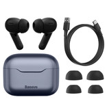 Baseus Auriculares inalámbricos S1 - ANC True Touch Control TWS Bluetooth 5.0 Auriculares Auriculares Auriculares Azul oscuro