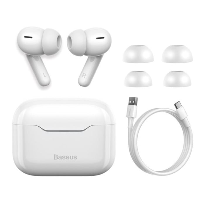 Auriculares inalámbricos S1 - ANC True Touch Control TWS Bluetooth 5.0 Auriculares Auriculares Auriculares Blanco