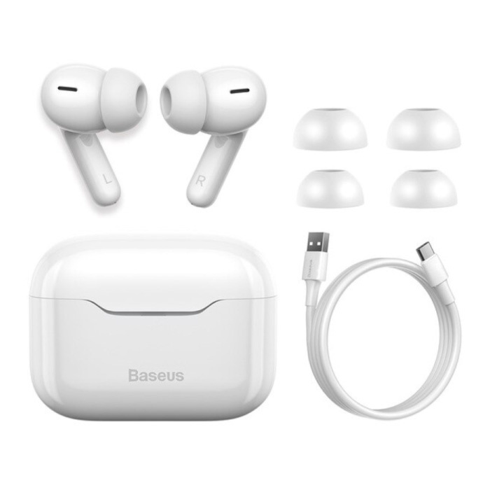 S1 Wireless Earpieces - ANC True Touch Control TWS Bluetooth 5.0 Earphones Earbuds Earphone White