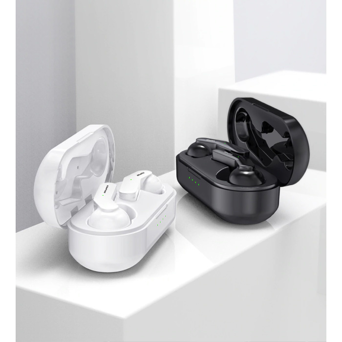 Awei T10C Wireless-Kopfhörer - Qi Wireless-Aufladung - True Touch Control TWS Bluetooth 5.0-Ohrhörer Ohrhörer Ohrhörer Schwarz