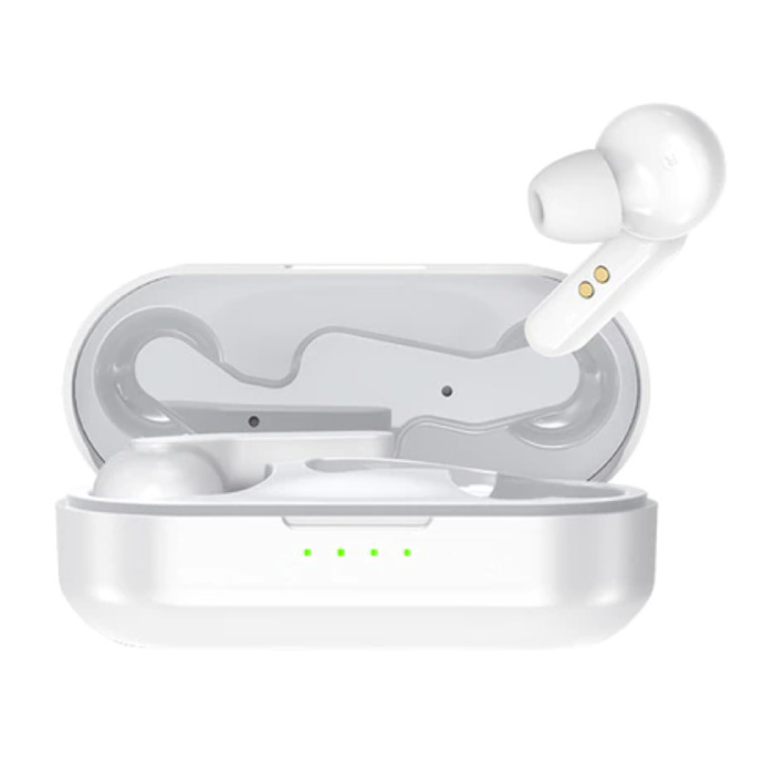 Auriculares inalámbricos T10C - Carga inalámbrica Qi - True Touch Control TWS Auriculares Bluetooth 5.0 Auriculares Auriculares Blanco