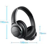 ANKER Q20 Draadloze Koptelefoon - Bluetooth 5.0 Wireless Headphones Stereo Studio Blauw