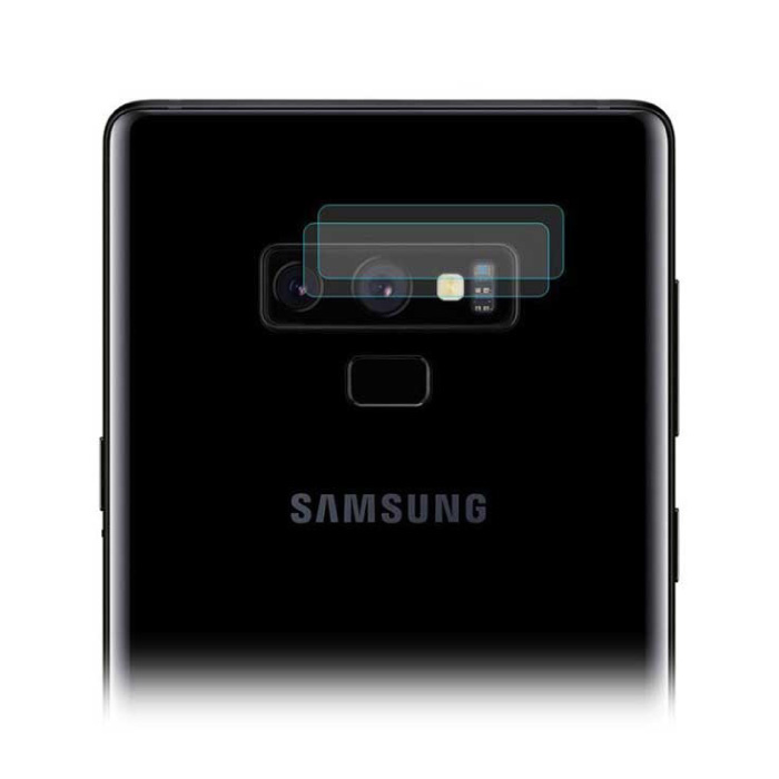 Paquete de 2 fundas para lentes de cámara de vidrio templado para Samsung Galaxy Note 9 - Funda protectora a prueba de golpes