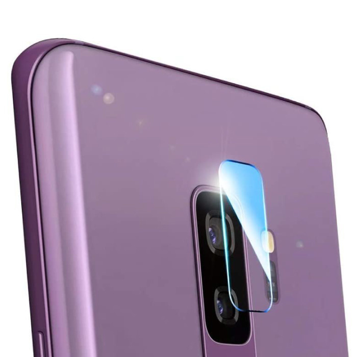 Confezione da 3 copriobiettivo in vetro temperato per fotocamera Samsung Galaxy S9 Plus - Custodia antiurto