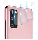 Stuff Certified® Confezione da 3 copriobiettivo in vetro temperato per fotocamera Samsung Galaxy S20 FE - Protezione custodia antiurto