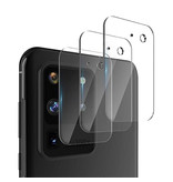 Stuff Certified® 3-Pack Samsung Galaxy S20 Ultra Tempered Glass Camera Lens Cover - Shockproof Case Protection