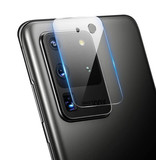 Stuff Certified® Paquete de 2 fundas para lentes de cámara de vidrio ultra templado para Samsung Galaxy S20 - Funda protectora a prueba de golpes