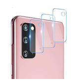 Stuff Certified® Paquete de 2 fundas para lentes de cámara de vidrio templado para Samsung Galaxy S20 Plus - Funda protectora a prueba de golpes