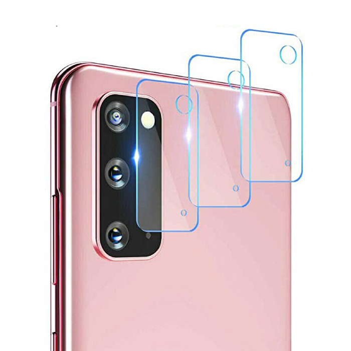 Lot de 3 couvercles d'objectif en verre trempé pour Samsung Galaxy S20 - Protection antichoc