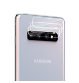 Stuff Certified® Lot de 3 couvercles d'objectif en verre trempé pour Samsung Galaxy S10 Plus - Protection antichoc