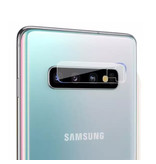 Stuff Certified® Paquete de 2 fundas para lentes de cámara de vidrio templado para Samsung Galaxy S10E - Funda protectora a prueba de golpes