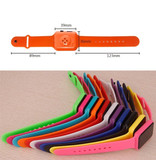Stuff Certified® Bracelet Montre Numérique - Bracelet Silicone Écran LED Sport Fitness - Orange
