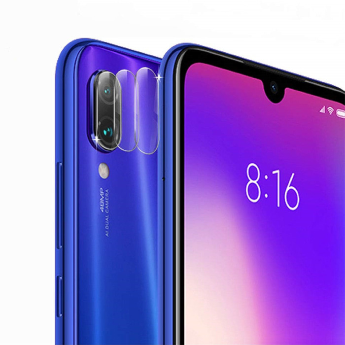 3-pak Xiaomi Redmi Note 7 Osłona obiektywu ze szkła hartowanego - odporna na wstrząsy folia ochronna