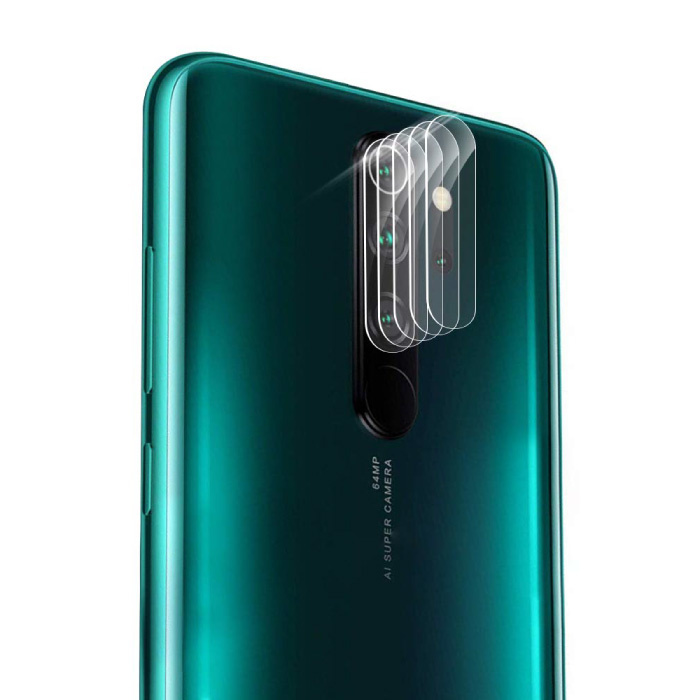 Confezione da 3 copriobiettivo per fotocamera in vetro temperato Xiaomi Redmi Note 8 Pro - Protezione per custodia in pellicola antiurto