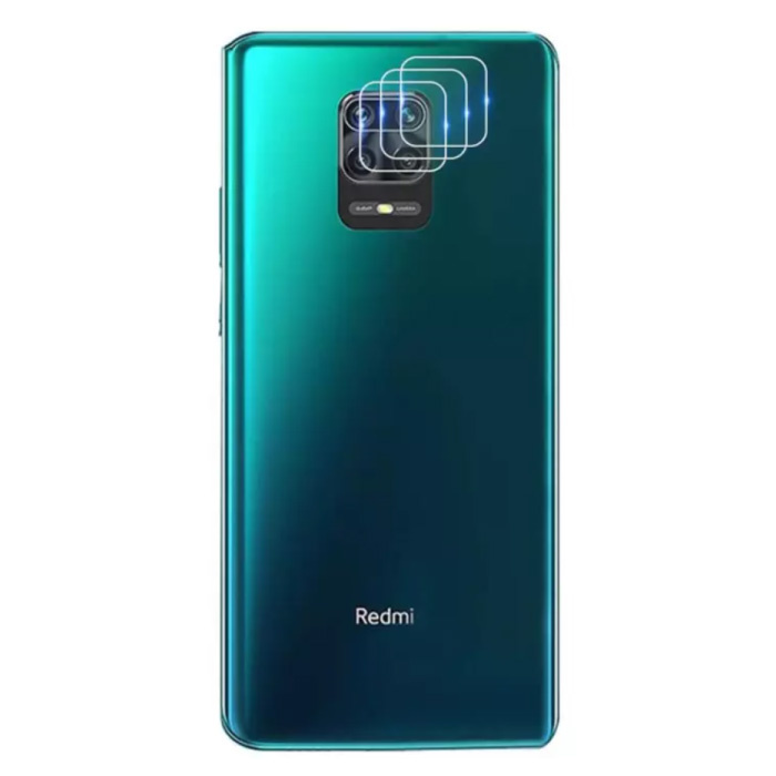 3-pak Xiaomi Redmi Note 9S Osłona obiektywu ze szkła hartowanego - odporna na wstrząsy folia ochronna