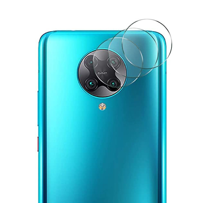 Confezione da 3 copriobiettivo per fotocamera in vetro temperato Xiaomi Poco F2 Pro - Protezione custodia in pellicola antiurto