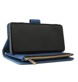 Stuff Certified® Samsung Galaxy S8 - Custodia a portafoglio in pelle con custodia a conchiglia Custodia a portafoglio blu