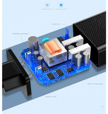 Elough Caricatore a spina IQ - Caricabatteria da parete per caricabatterie da casa 24W AC Caricabatteria da parete nero