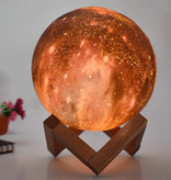 Mixxar 3D RGB Stars Moon Galaxy Lamp 20cm with Remote Control - Mood Lamp Table Lamp Starry Sky Projector