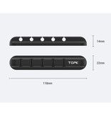 TOPK Adhesive Cable Clips - 3 Clips Cable Tie Cable Clips Cable Holder Organization Cable Organizer