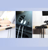 TOPK 2er-Pack Klebekabelclips - 5 Clips Kabelbinder Kabelklemmen Kabelhalter Organisation Kabelorganisator