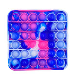 Stuff Certified® Pop It - Fidget Anti Stress Toy Bubble Toy Silicone Square Blue-Pink-White