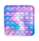 Stuff Certified® Pop It - Fidget Anti Stress Toy Bubble Toy Silicone Square Blue-Pink-White