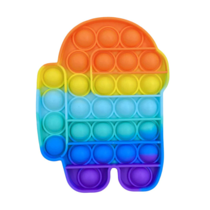 Pop It - Fidget Anti Stress Toy Bubble Toy Silicone Male Rainbow