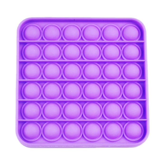 Pop It - Fidget Anti Stress Toy Bubble Toy Silicone Carré Violet