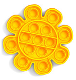 Stuff Certified® Pop It - Fidget Anti Stress Toy Bubble Toy Silicone Flower Żółty