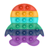 Stuff Certified® Pop It - Zappeln Anti Stress Spielzeug Bubble Toy Silikon Männlicher Regenbogen