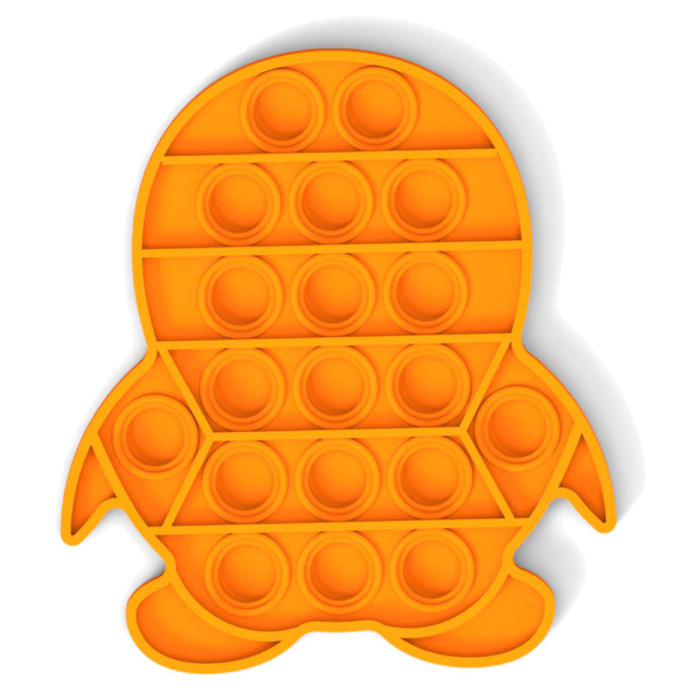 Pop It - Fidget Anti Stress Toy Bubble Toy Silicone Maschio Arancione